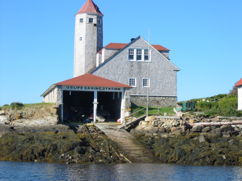Abandoned life saving station, Damariscove Island