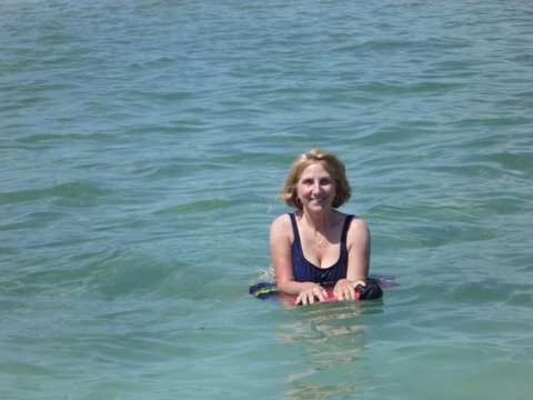 air temp 80 plus water temp 72 degrees not bad for March 23rd 2011. My wife Ginny