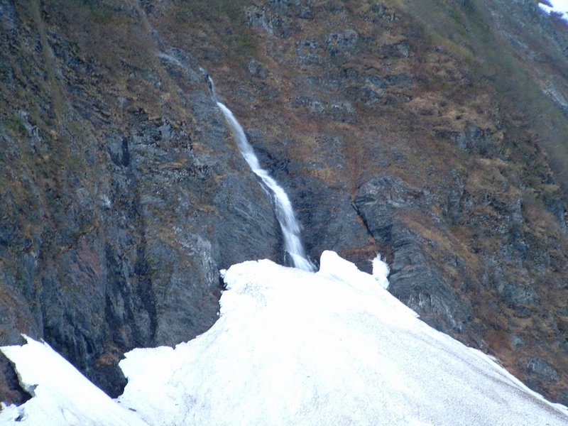(AK Angler) Waterfall near the Anton Anderson Memorial Tunnel
