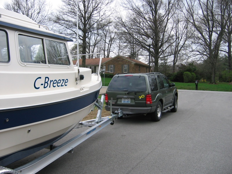 All hitched up for the 55 mile trip to Grand Rivers, KY