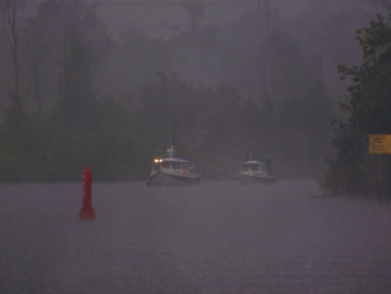 Alma's Only giving Clover a tow in the bad weather