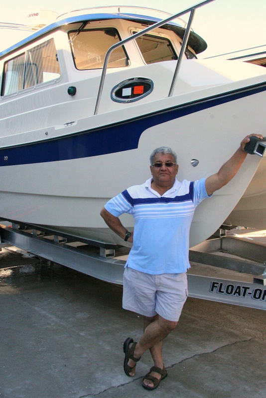 Alok: proud half-owner #2 (The starboard half - the side with the helm!)