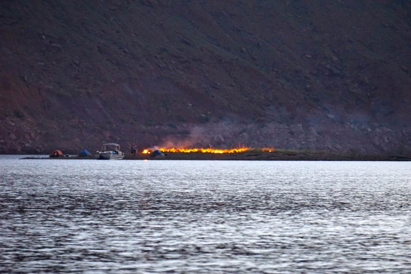An Island on fire