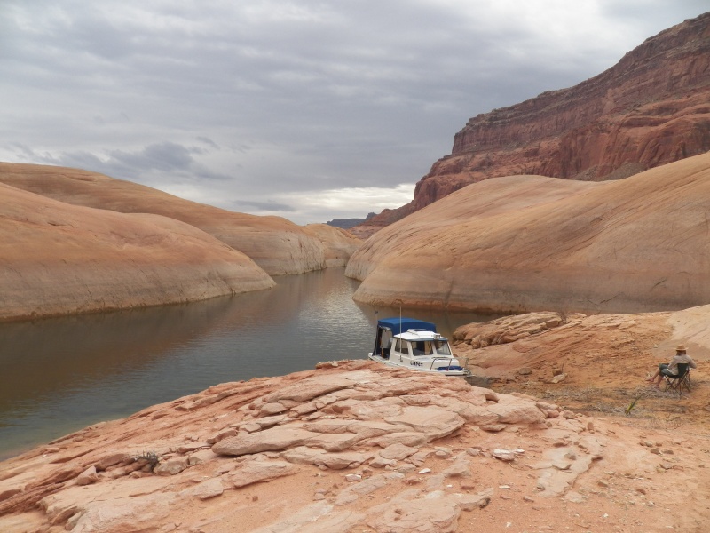 Anchorage in the slick rock.