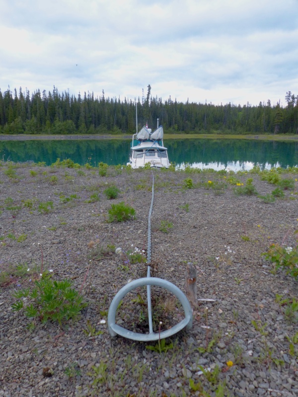 Anchored on Caribou Island
