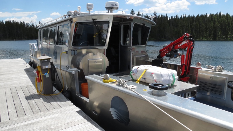 Annie the research boat, our dock neighbor
