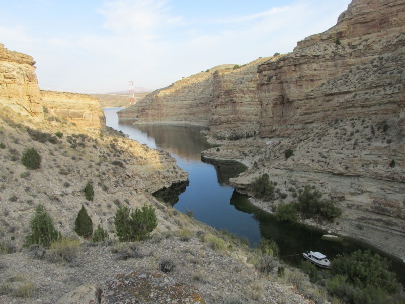 Another tie-off for the night, Flaming Gorge