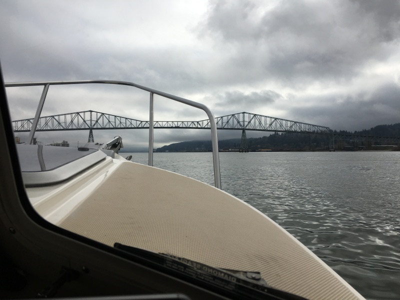 Approaching the Longview bridge