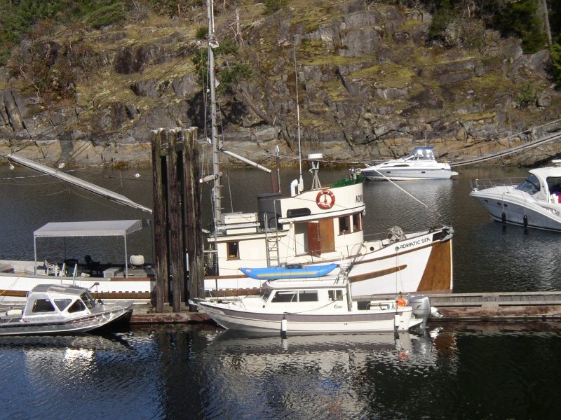 At the dock at Refuge Cove