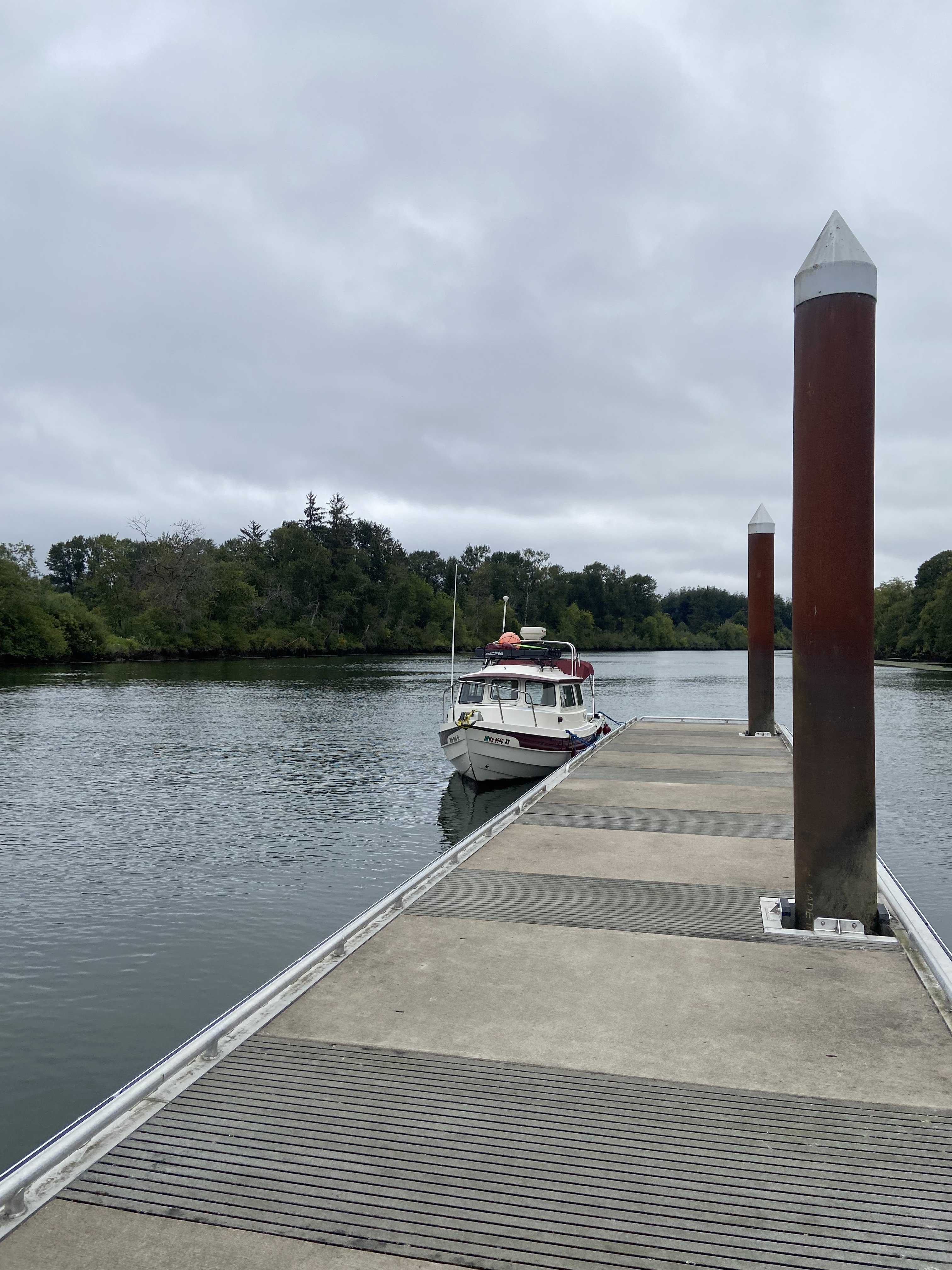 At the dock