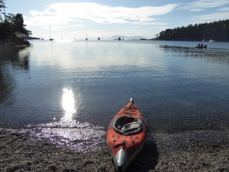 Back at Shallow Bay, 4.5 miles total paddling from Shallow Bay to Fox Cove to Fossil Bay and Echo Bay.