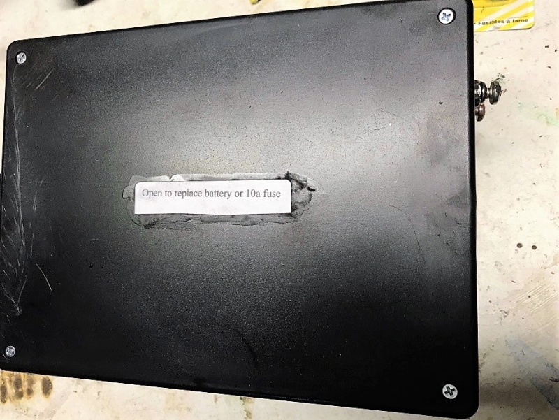 Back of tester