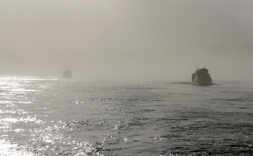 Backlit fog