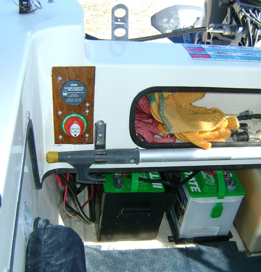 Battery Switch and Voltage Sensative Relay installed