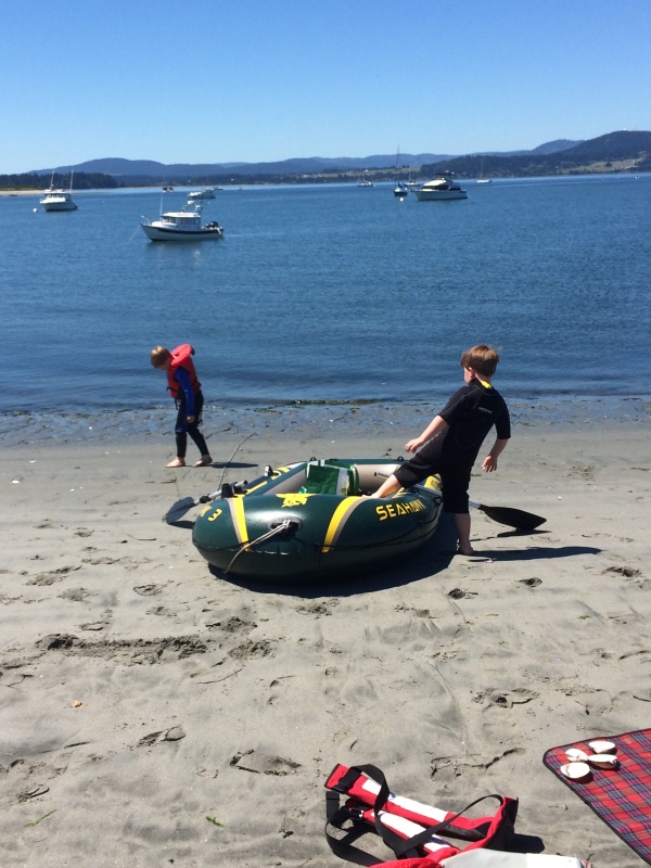 beach at Sidney Spit