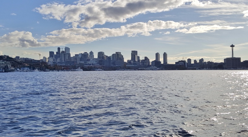 Beautiful Seattle Skyline from Lake Union