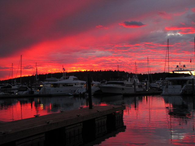 Beautiful sunset, Roche Harbor.