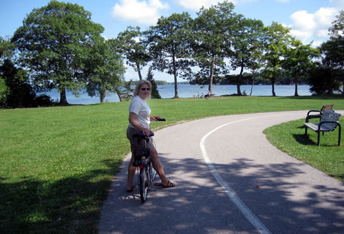 bike path in Orillia