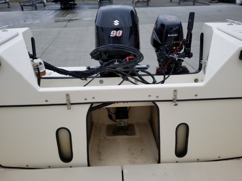 Bilge + Trim Tab motor
Sight holes (custom for a 2005 CD22)