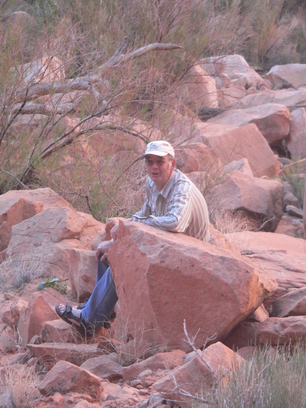 Bill, C-Swell, an experienced hiker led me to the lake above Iceberg Canyon