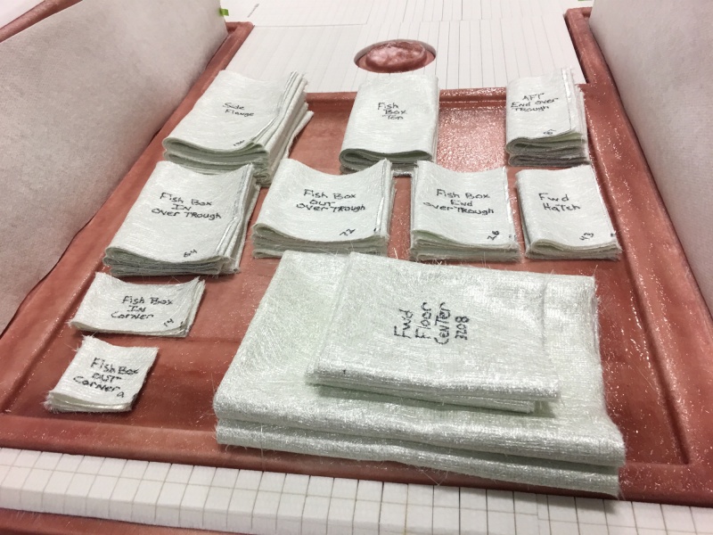 Bits and pieces of biaxial cloth / mat