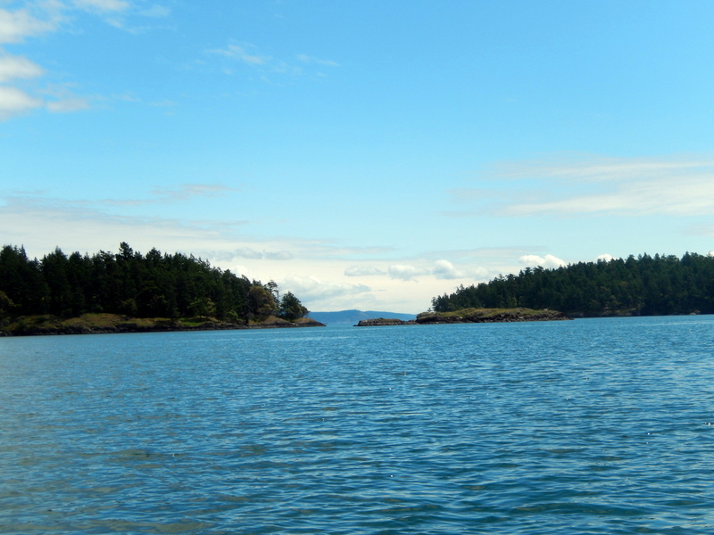Blakely Island and Decatur Island with an inviting passage between