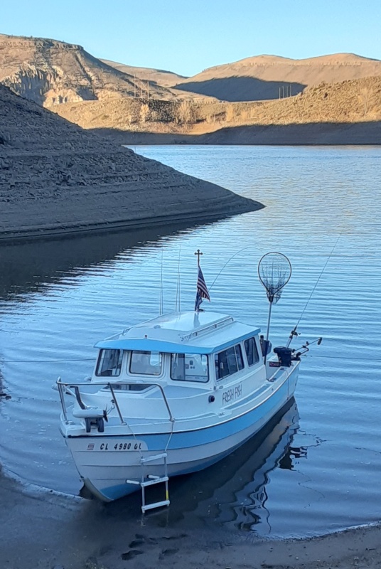 Blue Mesa Reservoir, CO port of call (Cebolla River arm) @ 8000 ft. Near Gunnison, CO. Caught many nice rainbows, browns, and lake trout on this recent trip in October 2020. Fresh Fish was a fabulous boat to stay aboard.
