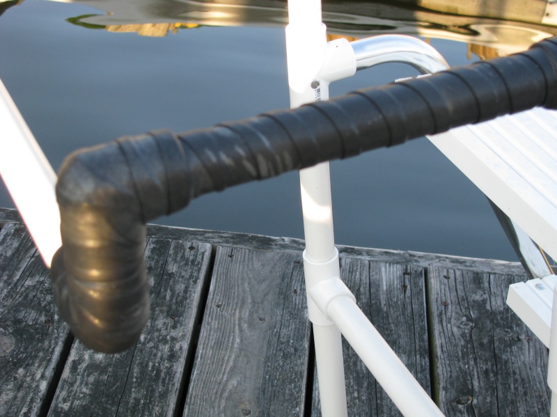 Boarding Ladder -- EPDM rubber wrap prevents slippage and protects the gelcoat
