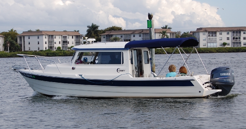 Boating in Naples bay met up with Mike on Papillon