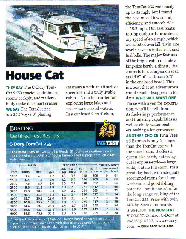 Boating Magazine article November 2006