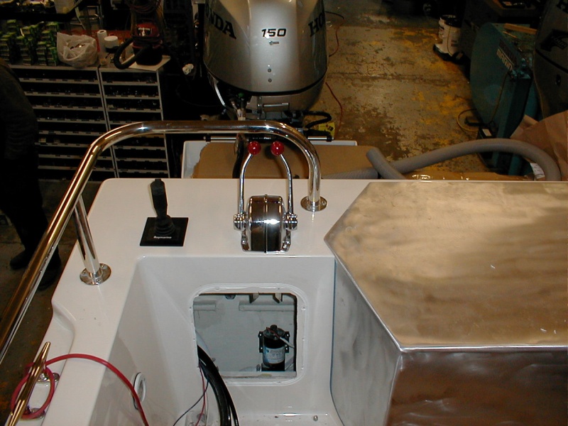 (Bob Cat) aft steering and engine controls