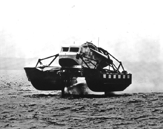 Boeings Fresh 1. Powered by a Pratt and Whitney JTD-1 pure jet producing 16000lbs of thrust. It crashed on first trial run at 70 knots.