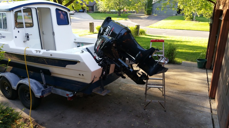 Both motors tilted up