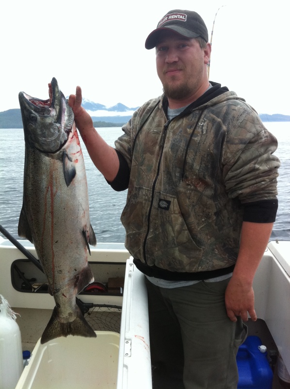 Brother Jessie and a nice King at Dahl Head