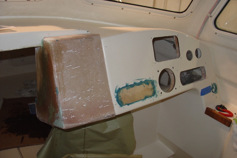 Build a box from mold and fill in all unwanted cut-outs