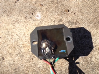 Burnt out Yamaha 90 Voltage Reg/Rec