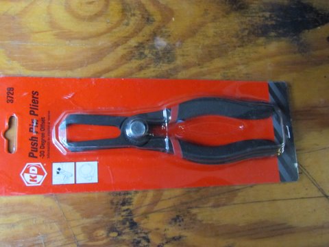 button removal tool for removing inner fender panel for access to a late model Duramax fuel filter from Merchants Automotive