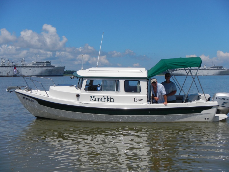 C-Brats bidding farewell to MUCHKIN near the ghost fleet on the James