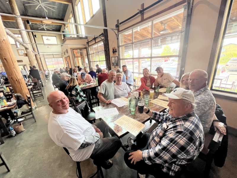 C-Brats enjoying supper at San Juan Island Brewing co