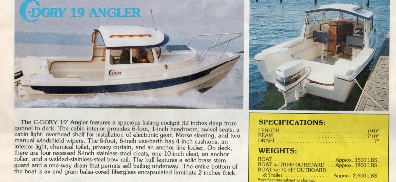 C-Dory 19' Angler 1989-1990