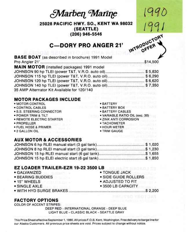 C-Dory 1990 Pro Angler 21 
Page 2