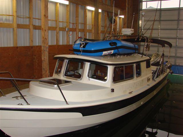 C-Dory in boathouse 2