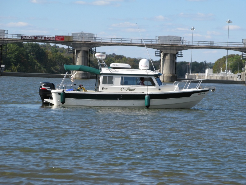 C-Pearl waiting to lock through at Cheatham...and waiting...and waiting...