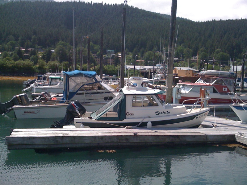 Cachita berthed at Douglas Harbor for July 4th weekend