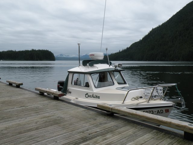 Cachita moored at Taku Harbor
