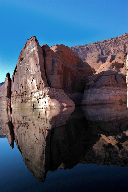 Calm water reflection.