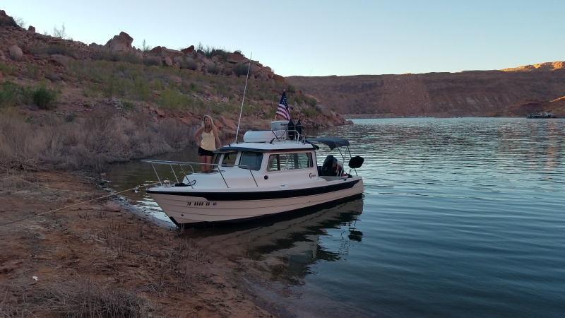 Camping at lake Powell.
