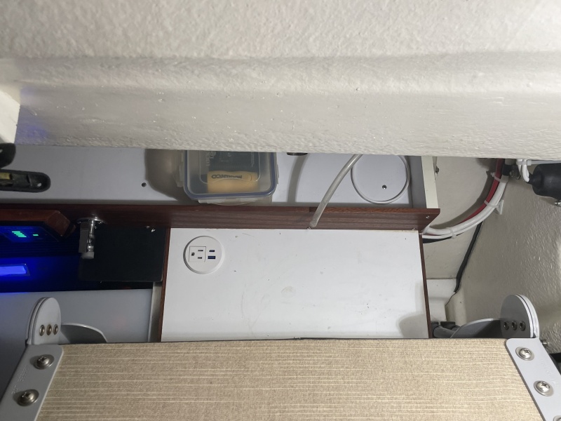 can now make coffee, run the dehumidifier and charge usb items in cabin