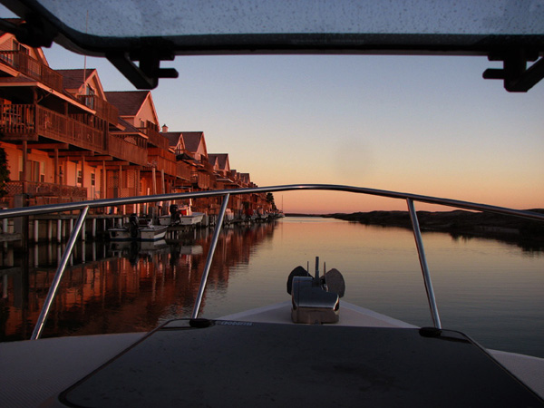 Canal at sunset