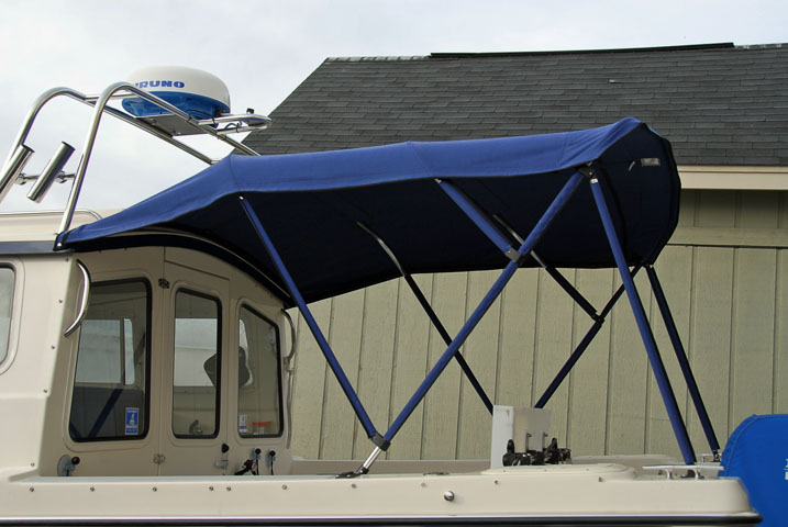 Canvas frame, port side.